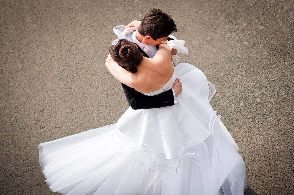 photo mariage robe aérienne