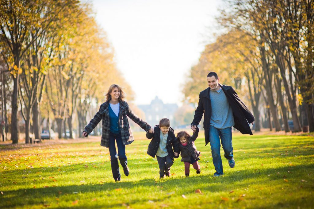 séance photo famille parc