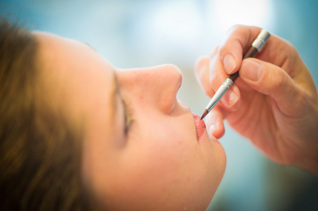 maquillage lèvres mariage