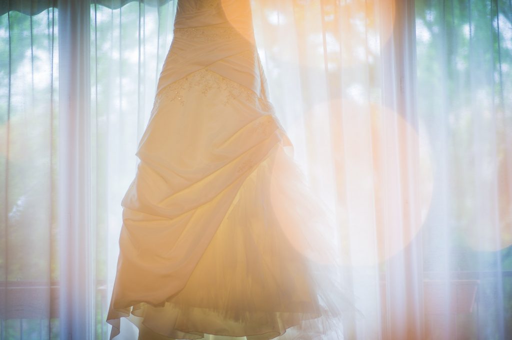 bokeh robe mariée