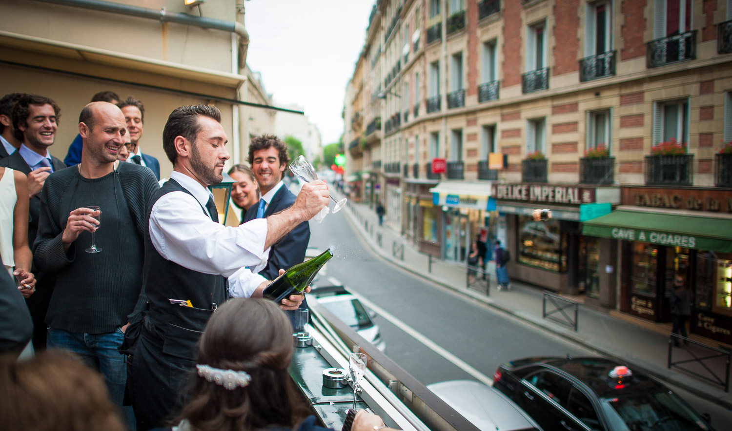 ouverture champagne avec flute