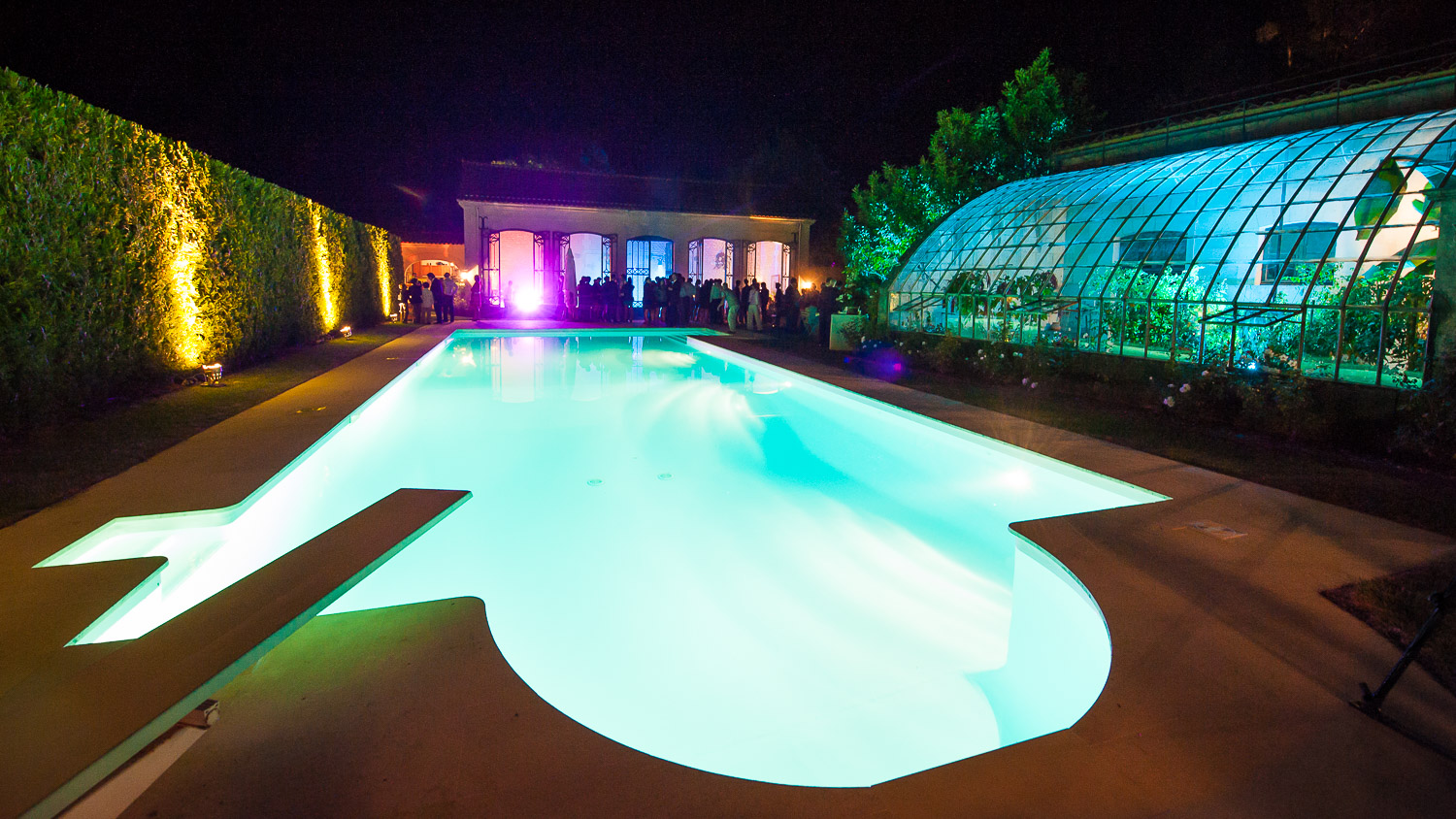 piscine durant mariage