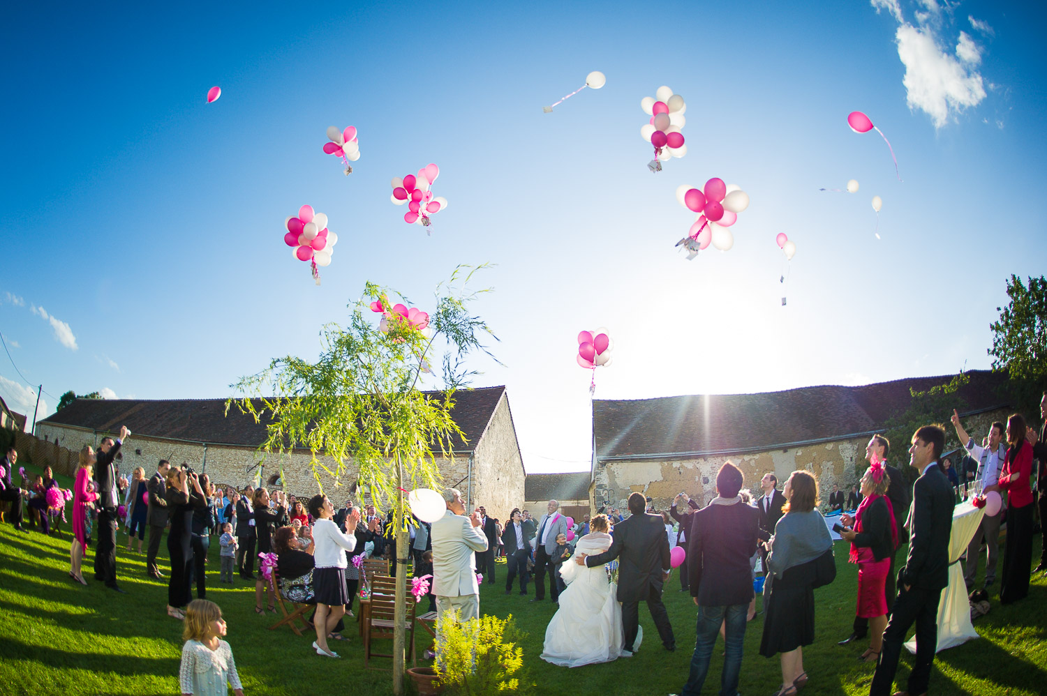 mariage lacher de ballon