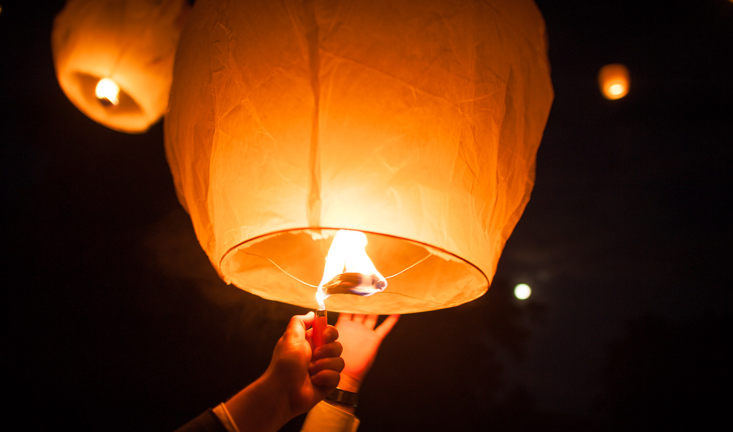 sky lanterne mariage