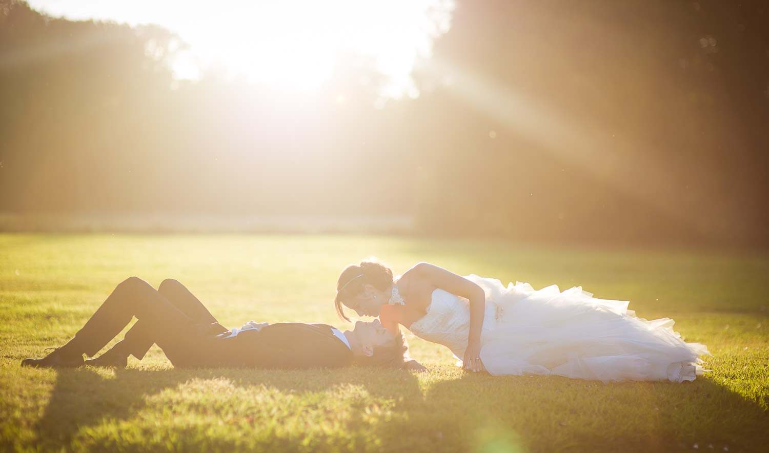 Photo mariage contre jour