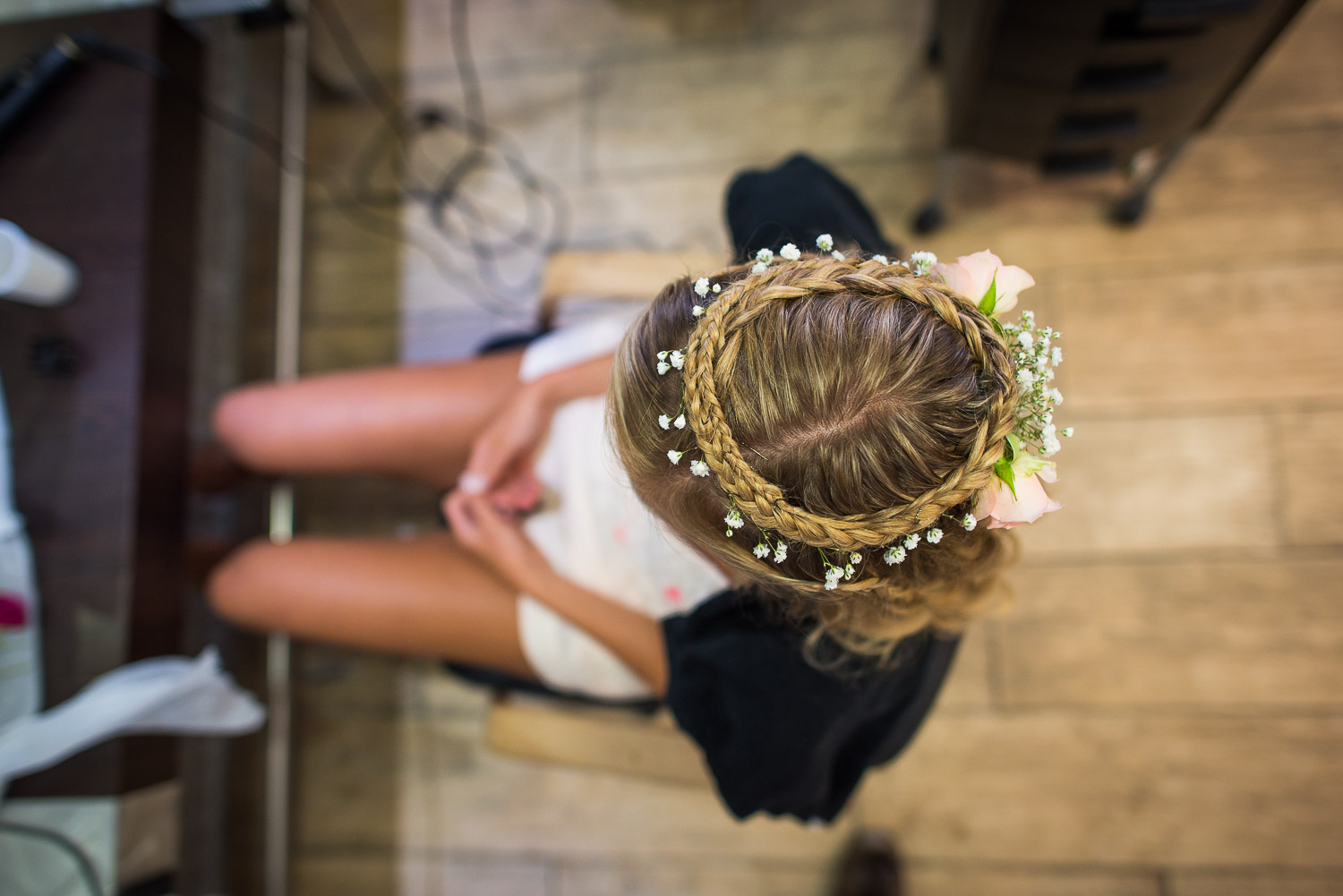 Coiffure mariée champêtre