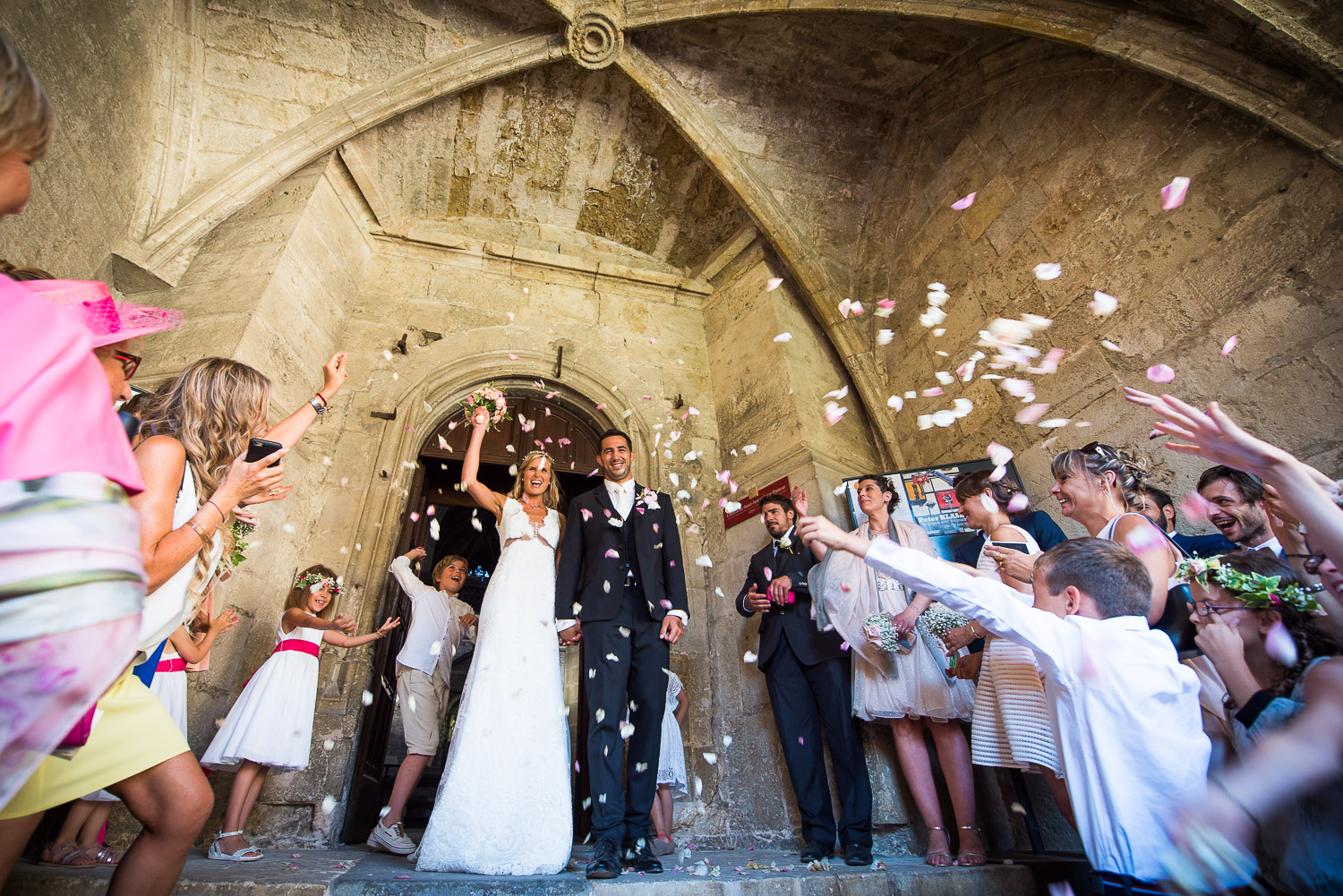 Sortie mariage cathedrale Narbonne