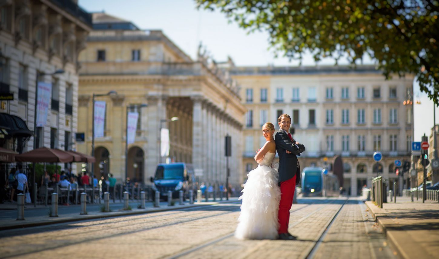 Photo couple Bordeaux centre