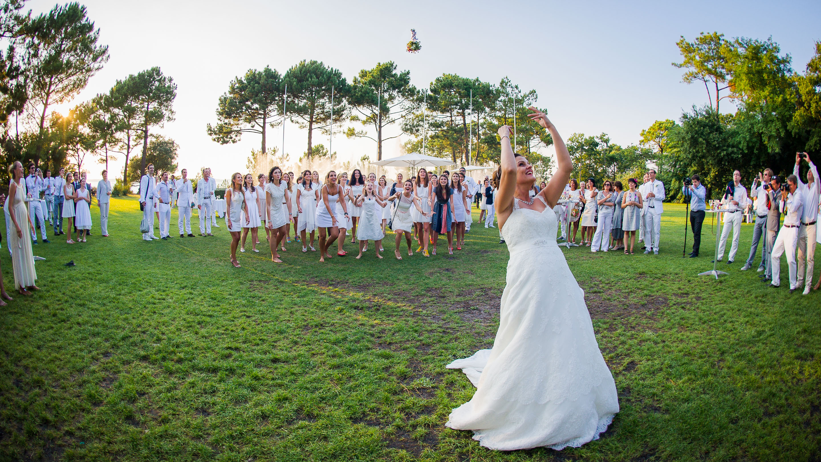 Lancer de bouquet tir au vol